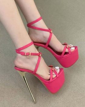 European style high-heeled shoes plating stilettos