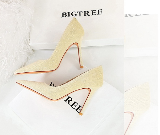 Low high-heeled shoes fine-root shoes for women