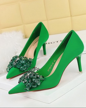 Pointed wedding shoes fine-root high-heeled shoes for women