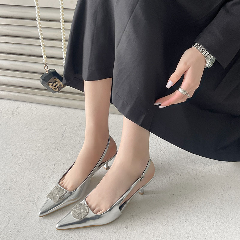 Spring fashion sandals pointed stilettos for women