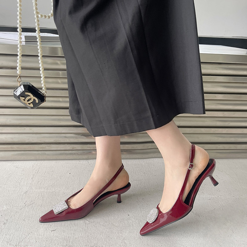 Spring fashion sandals pointed stilettos for women
