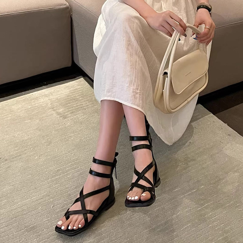 Square head fashion sandals spring and summer  for women