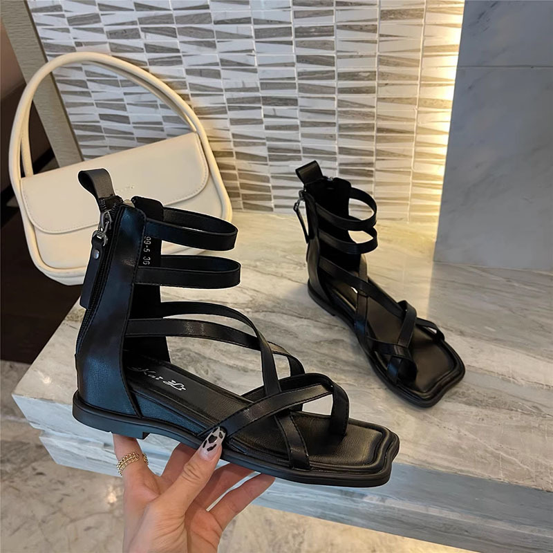 Square head fashion sandals spring and summer  for women