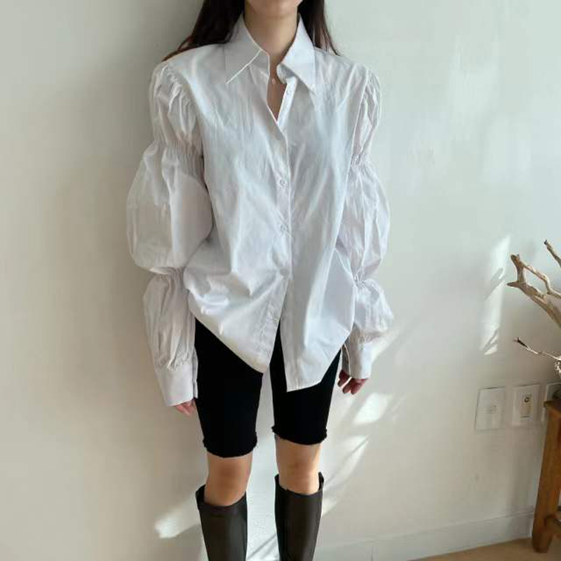 Lantern sleeve Korean style niche shirt