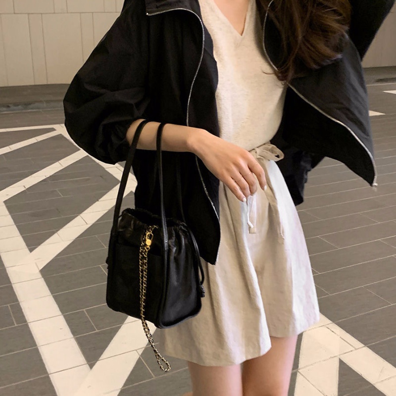 Light hooded Korean style summer sun shirt for women