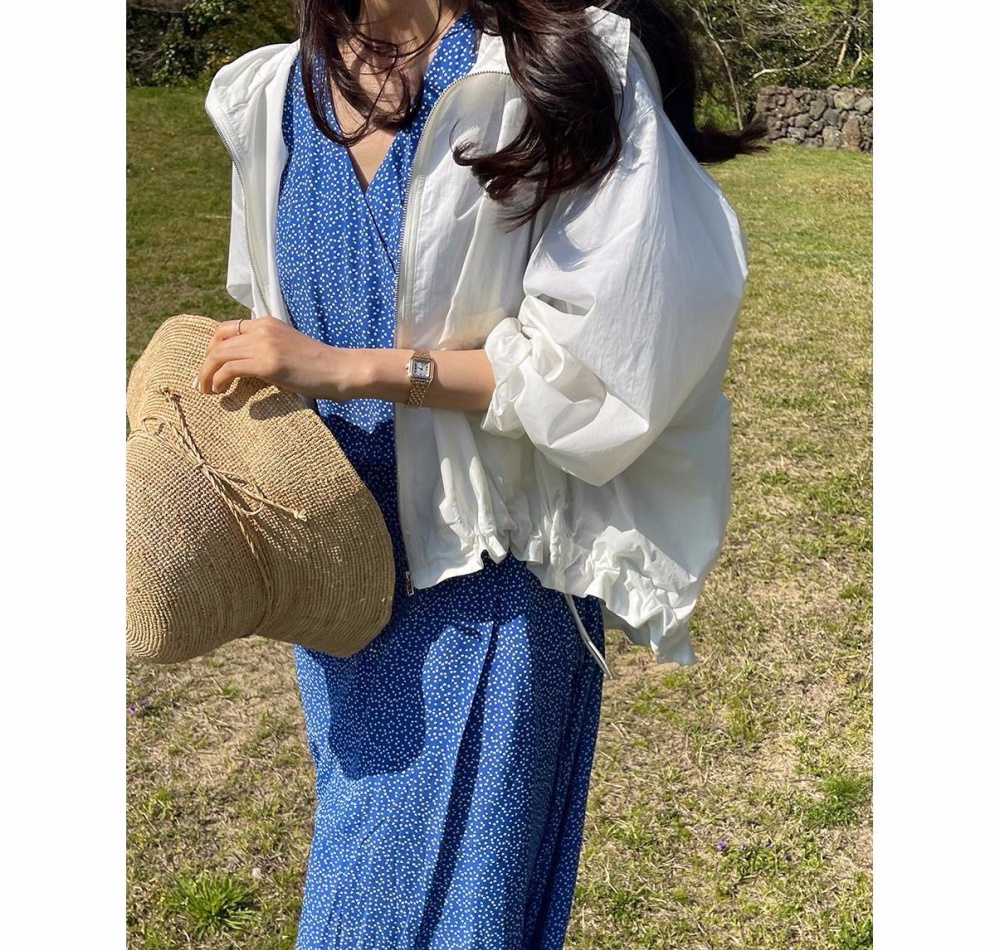 Light hooded Korean style summer sun shirt for women