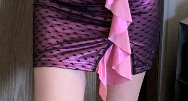 Long sleeve sexy dress gauze skirt for women