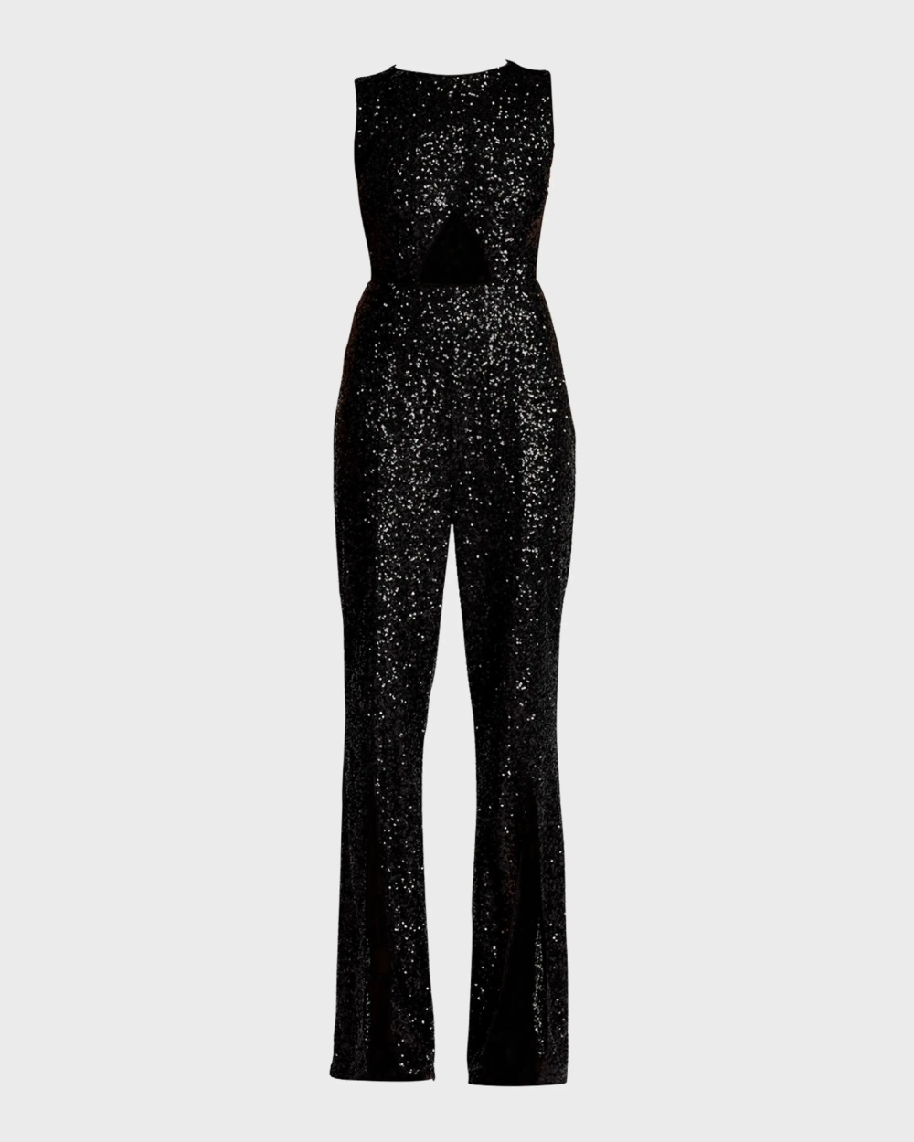 Sleeveless sexy black European style sequins autumn jumpsuit