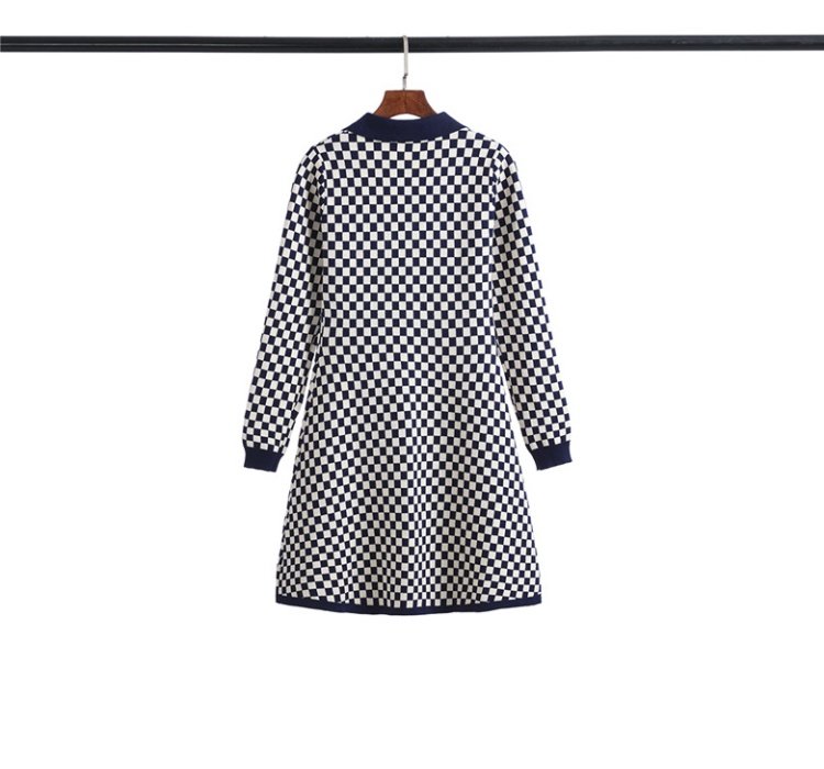 Chanelstyle sweater dress overcoat for women
