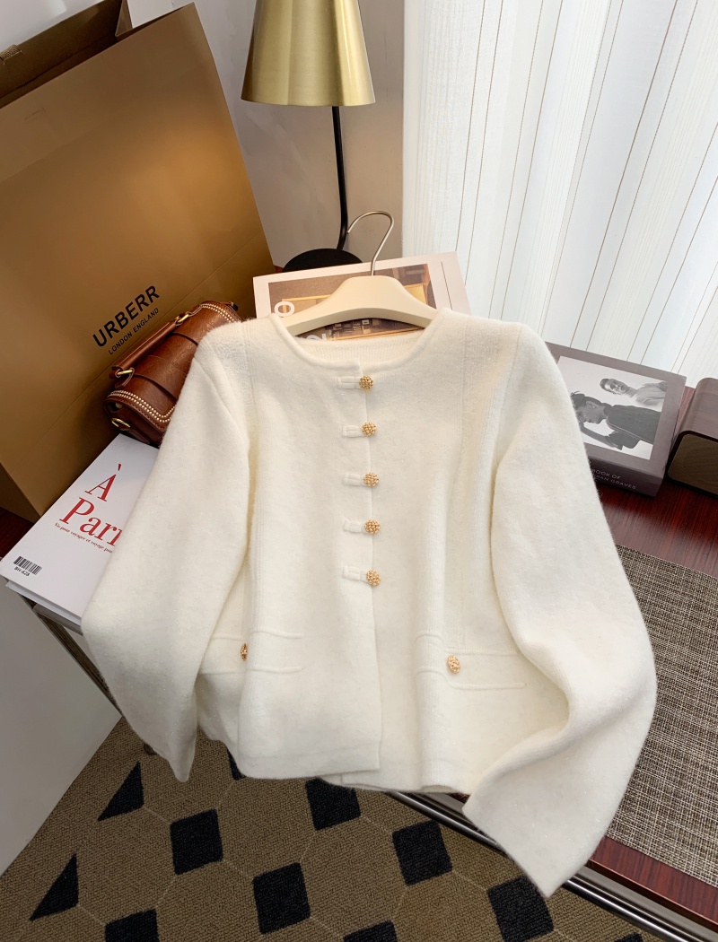 Chinese style spring sweater temperament coat for women