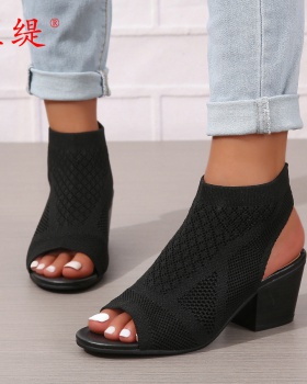 High-heeled lazy shoes sandals for women