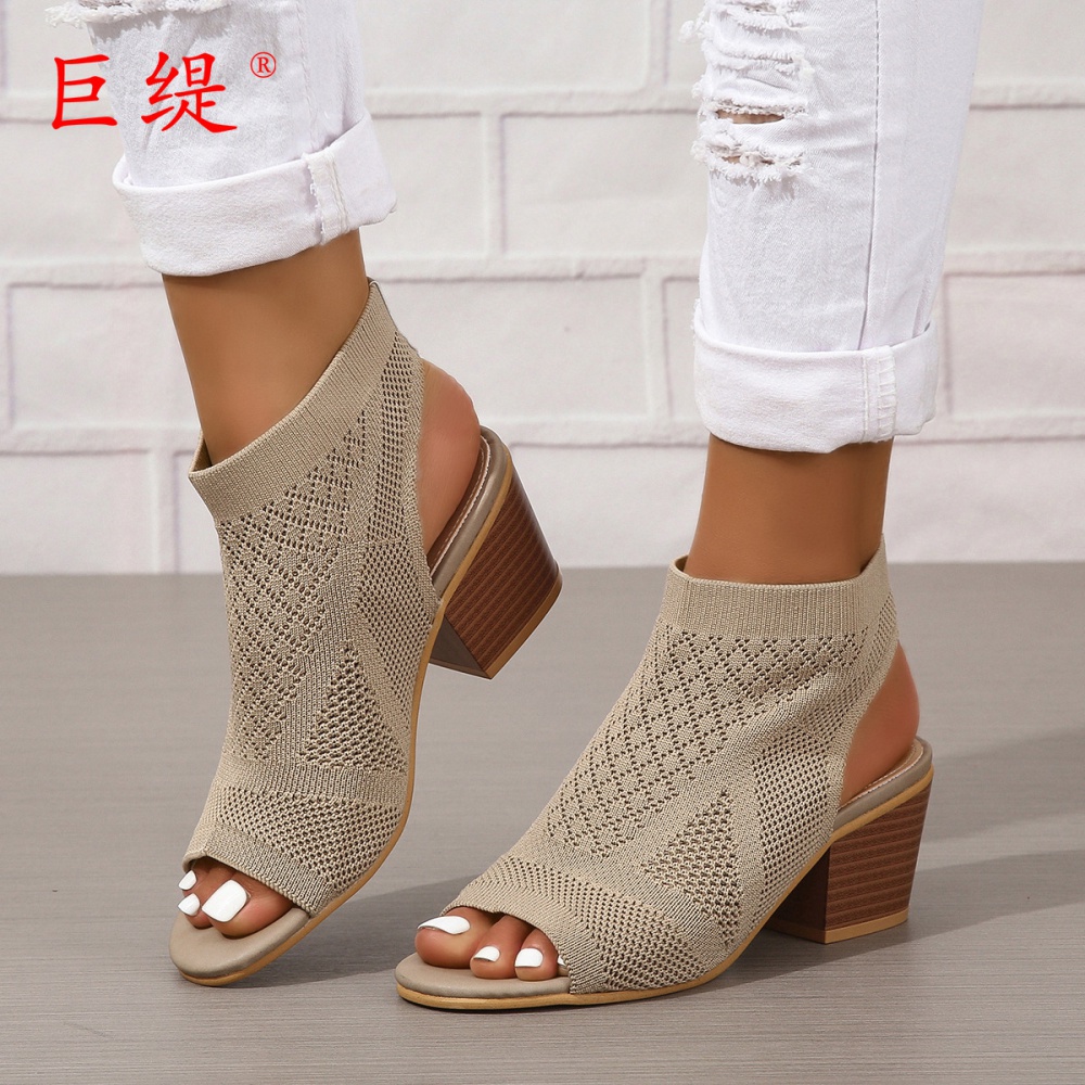 High-heeled lazy shoes sandals for women