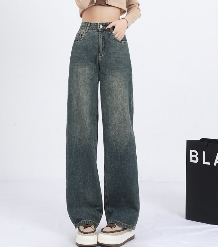 Slim mopping jeans loose spring pants for women