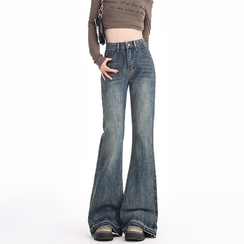 Speaker lengthen pants loose retro long pants for women