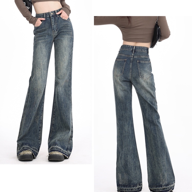 American style loose jeans micro speaker pants