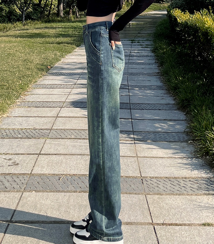 Wide leg high waist reminiscence jeans for women