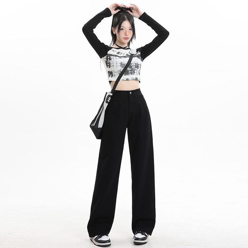 Spring casual pants straight pants long pants for women