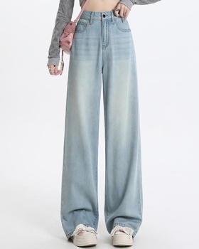 Lengthen wide leg pants spring jeans for women