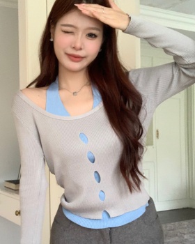 Korean style tops niche sweater for women