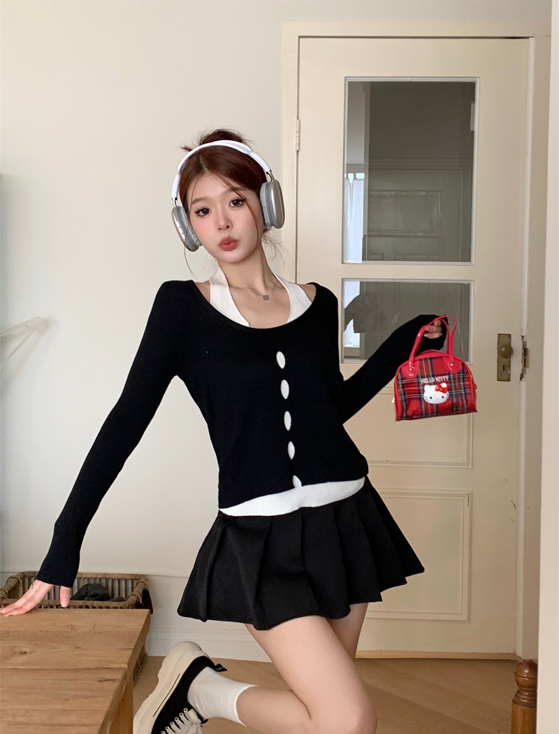 Korean style tops niche sweater for women