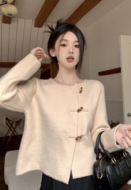 Long sleeve sweet sweater spring short cardigan for women
