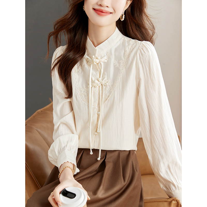 Chinese style Korean style tops spring shirt for women