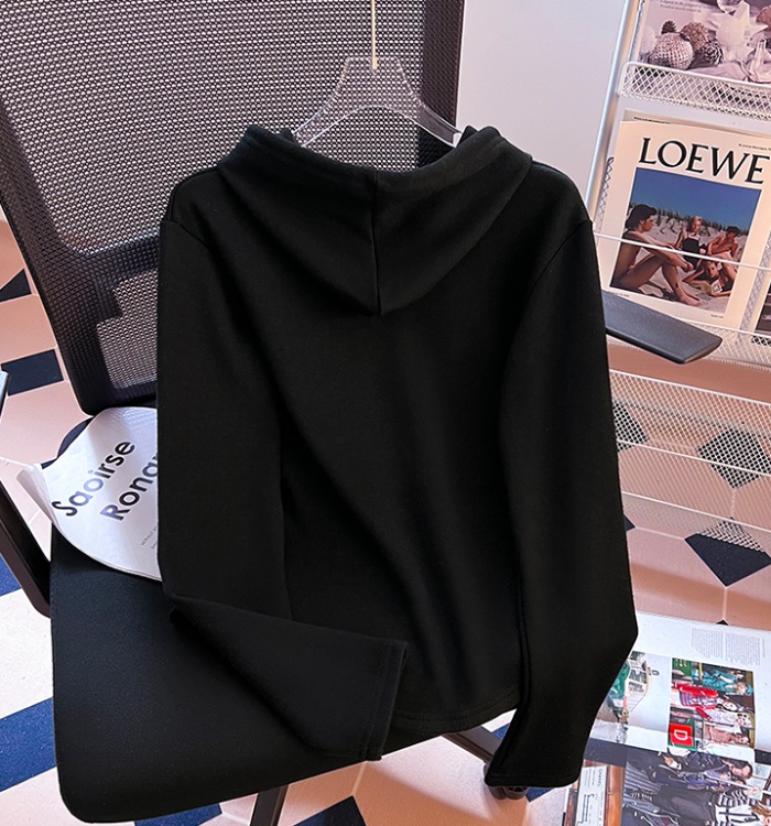 Printing cashmere hoodie spring T-shirt for women