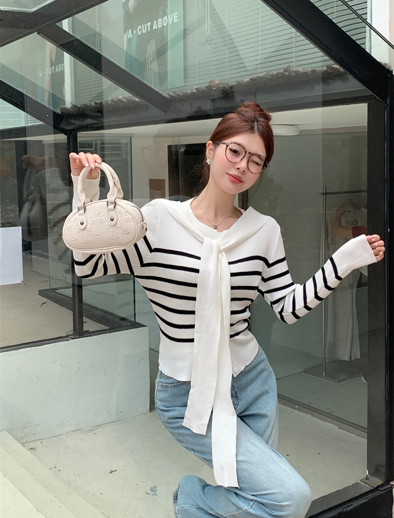 All-match long sleeve cardigan Korean style coat for women