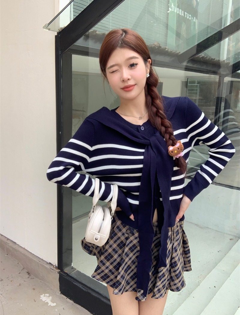 All-match long sleeve cardigan Korean style coat for women