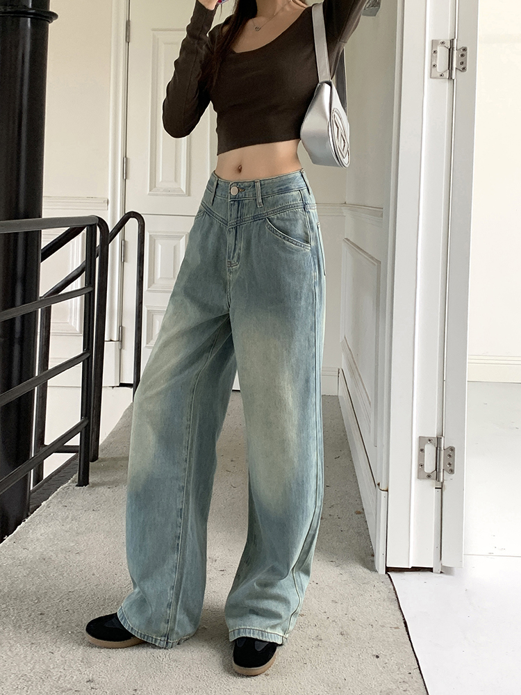 Spring and summer wide leg pants all-match jeans