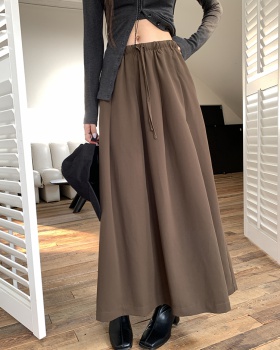 Temperament drape skirt frenum summer long skirt