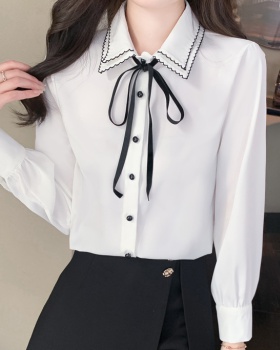 All-match spring loose long sleeve shirt for women