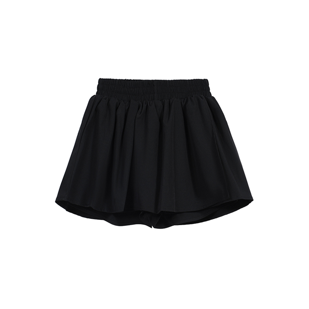 Small skirt fold culottes Pseudo-two puff skirt for women