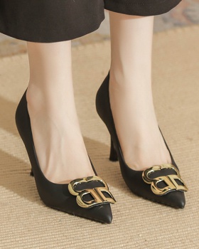 Low high-heeled shoes France style shoes for women