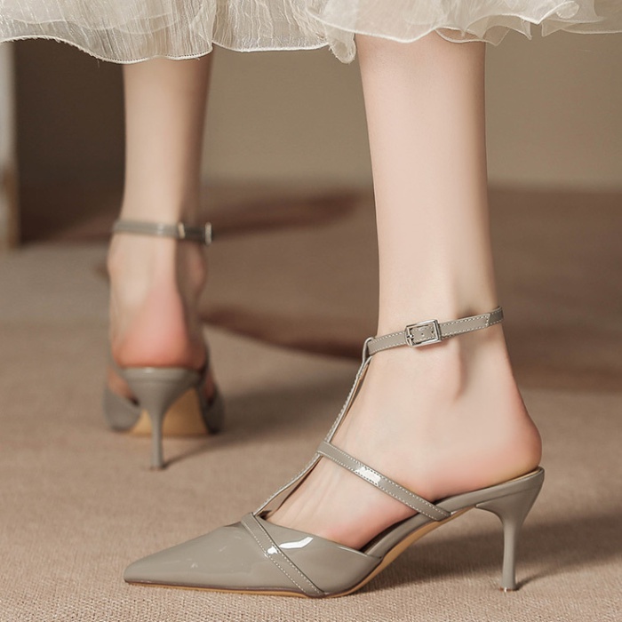 Temperament high-heeled shoes pointed sandals for women