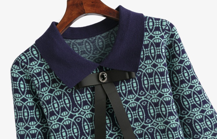 Autumn A-line knitted dress slim fashion sweater dress