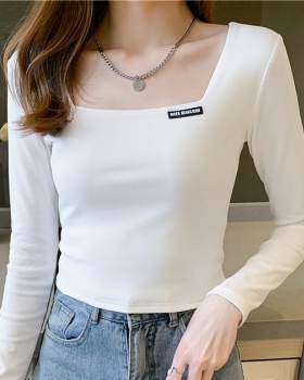 Korean style spring bottoming shirt slim T-shirt for women