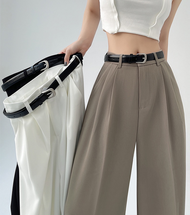 Mopping flanging pants slim drape business suit