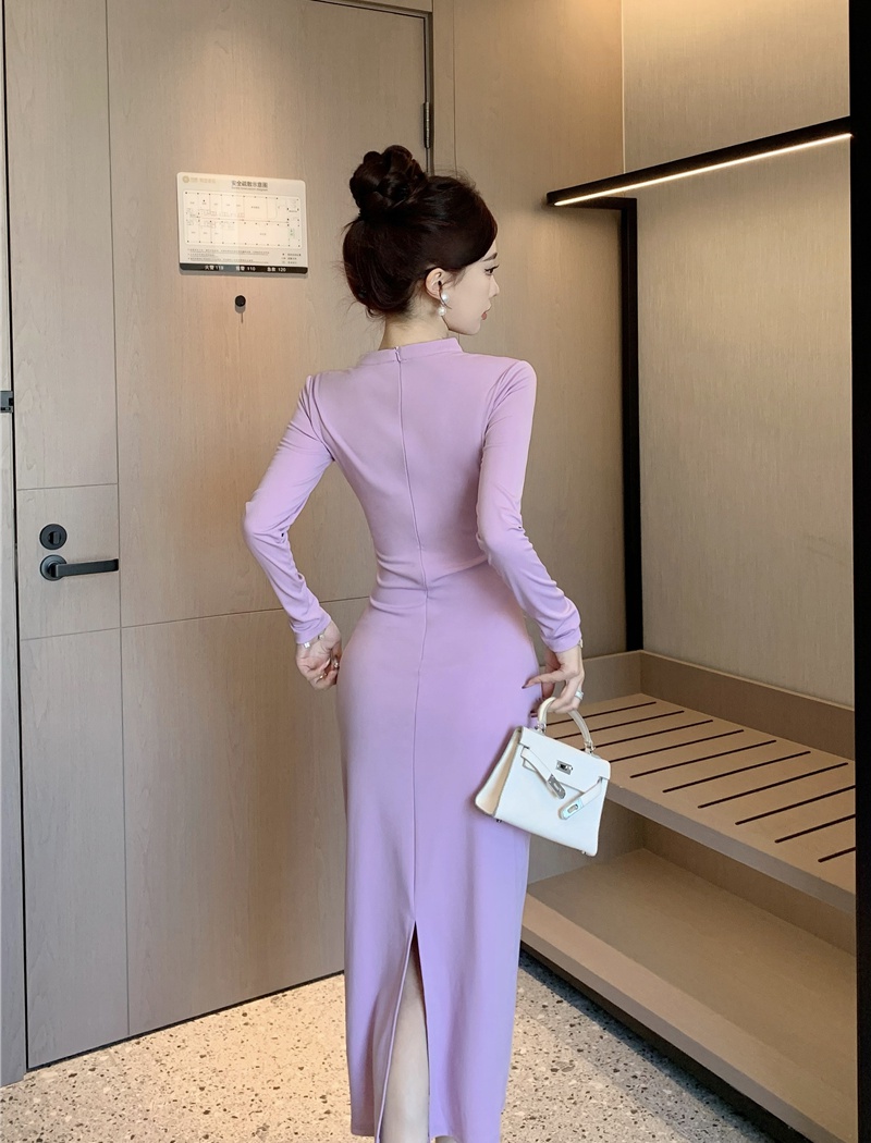 Sexy package hip evening dress Chinese style dress