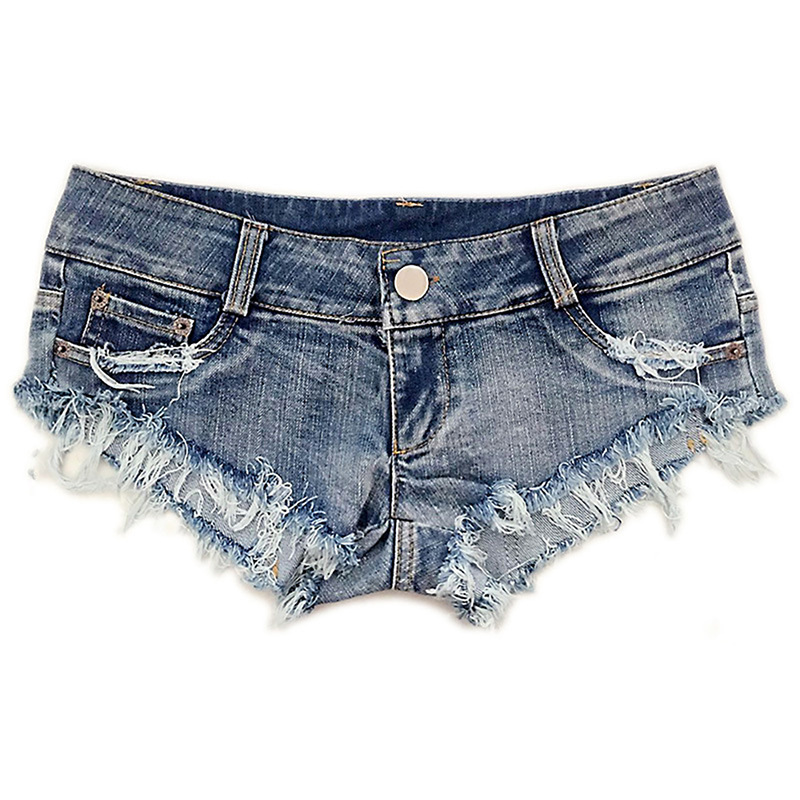 Low-waist fashion jeans sexy shorts for women