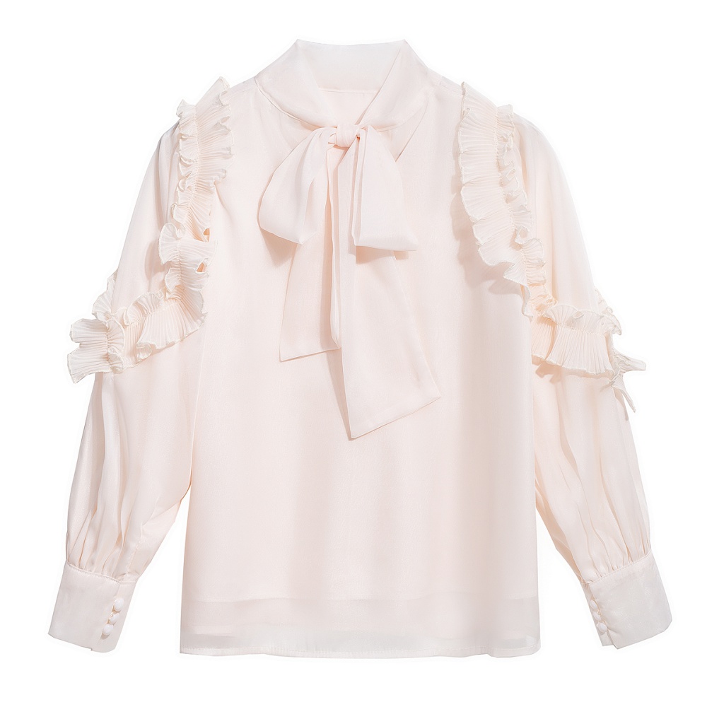 Wear cstand collar pure niche spring lace France style shirt
