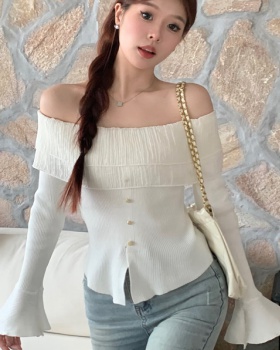 Double bottoming shirt sweater for women