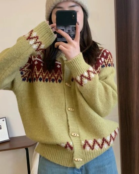 All-match spring sweater niche Korean style cardigan