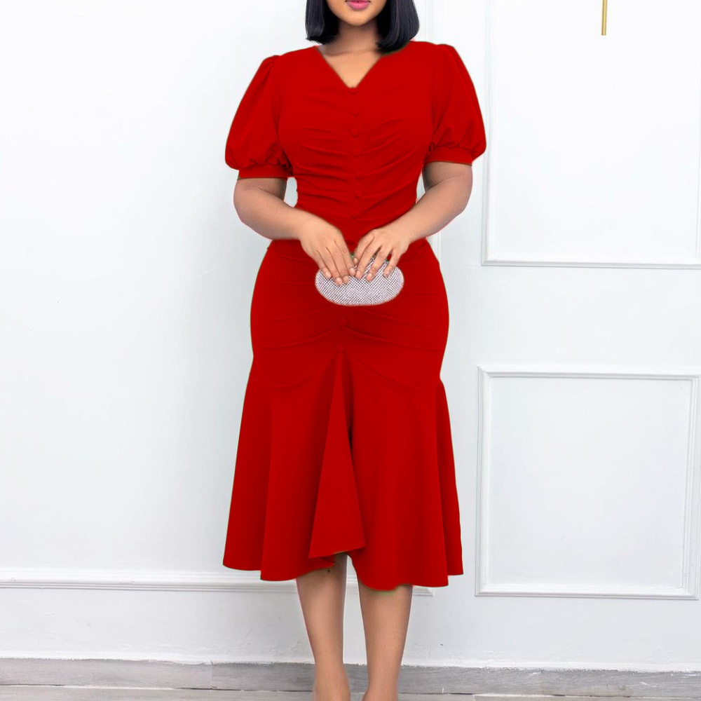 Spring and summer temperament commuting fashion dress