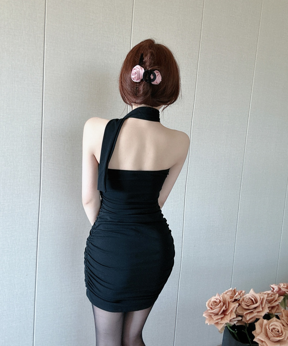 Unique spicegirl dress package hip T-back