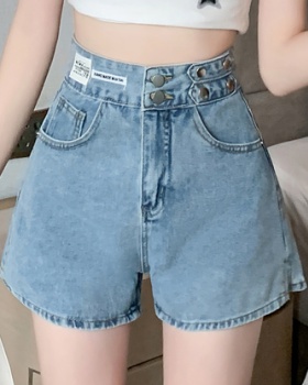 A-line spicegirl high waist jeans simple Casual pants for women