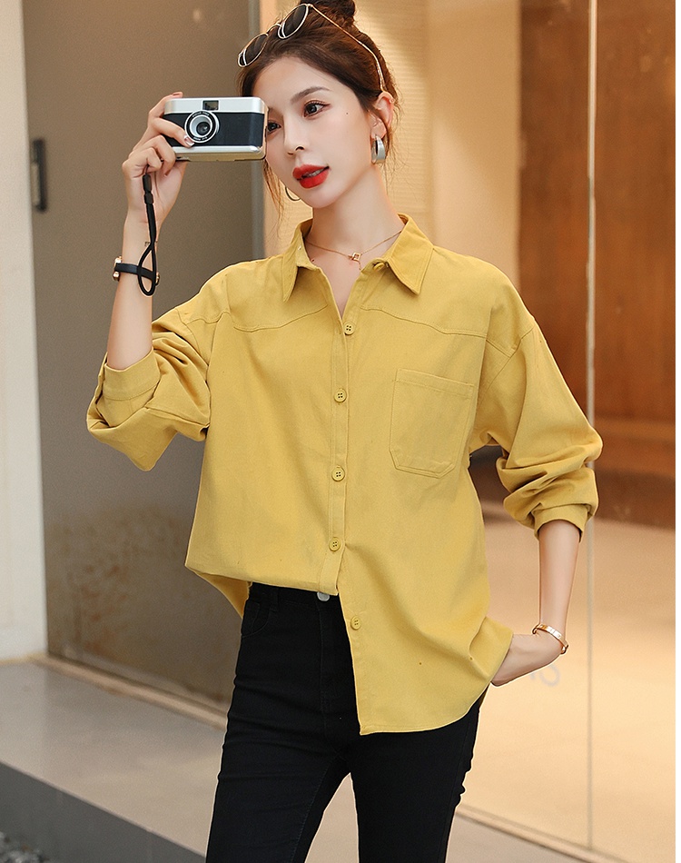 Spring and autumn loose coat long sleeve Casual tops