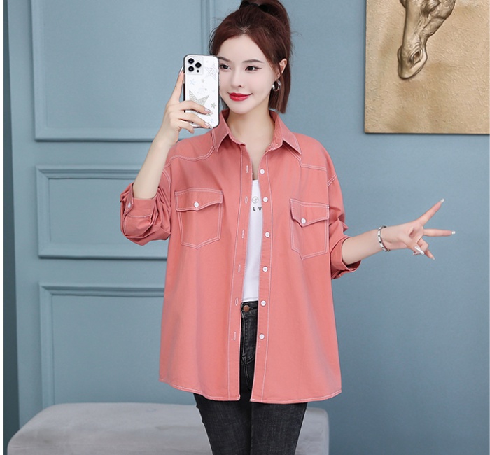 Spring and autumn loose work clothing Casual all-match shirt