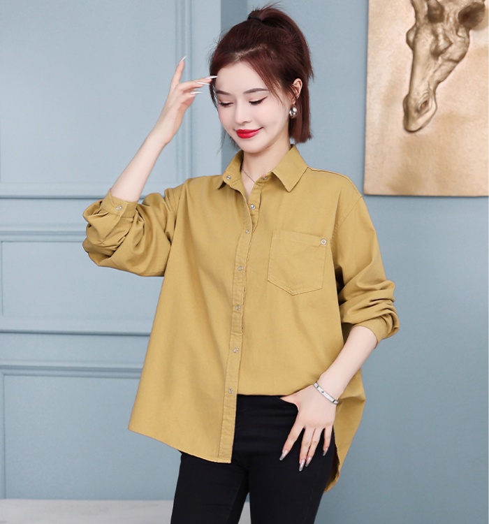 Korean style spring and autumn coat loose tops for women