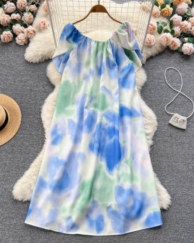 Vacation lady sweet halter Korean style dress for women